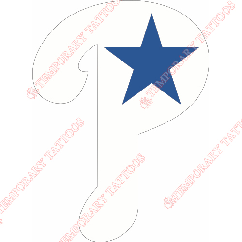 Philadelphia Phillies Customize Temporary Tattoos Stickers NO.1814
